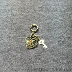 22k / 916 Gold Heart Lock and key Charm