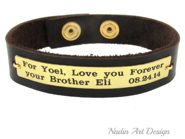 Adjustable Custom Wristband for Him