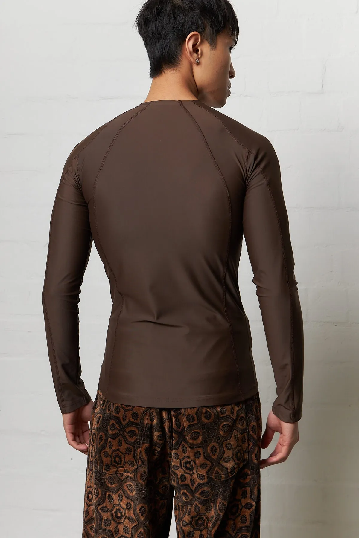 Ande Longsleeve Rashguard Chocolate