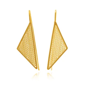 ANDREA GOLD MEDIUM EARRINGS FILIGREE