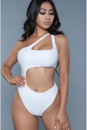 Asymmetrical  One Shoulder Swimsuit