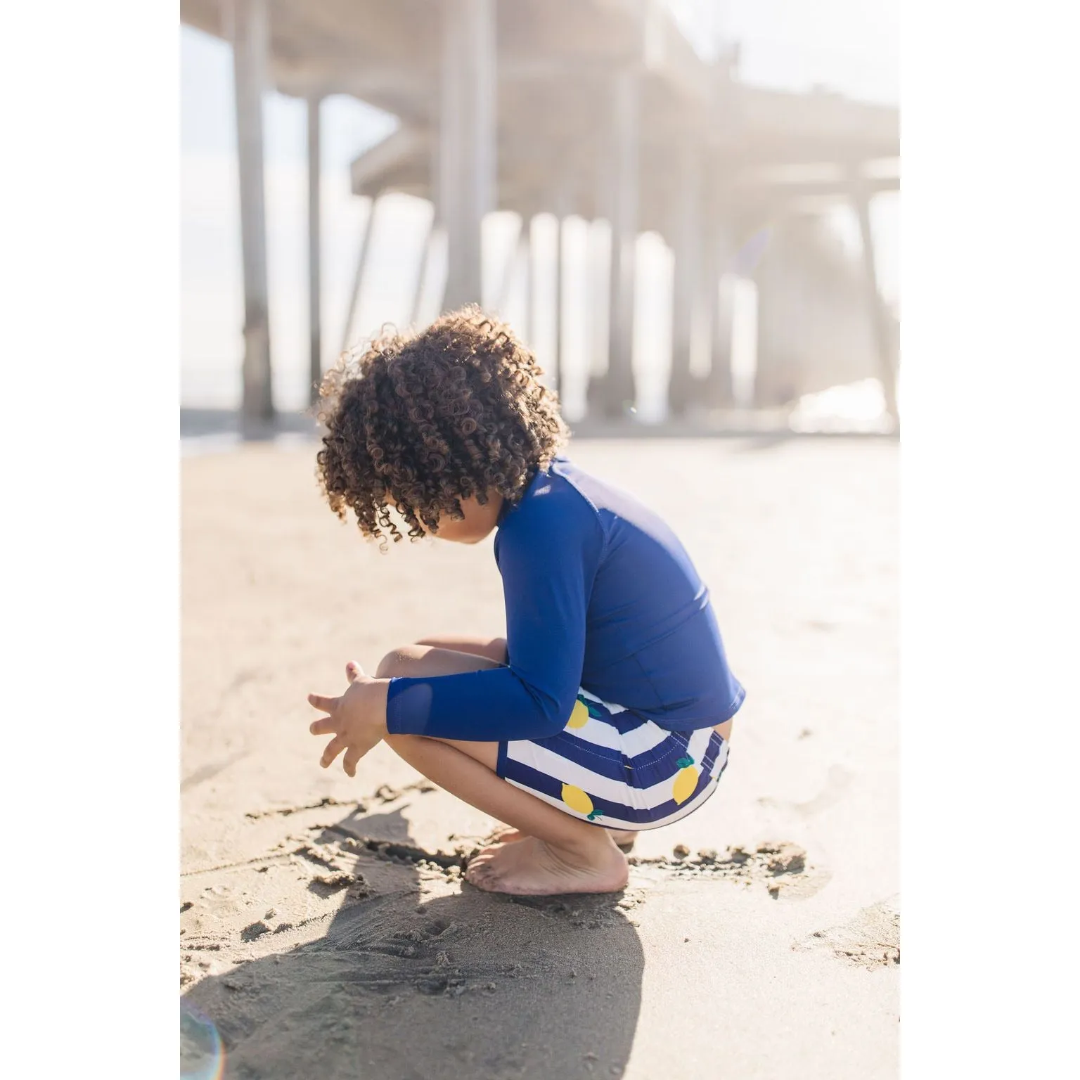 billie rashguard in navy