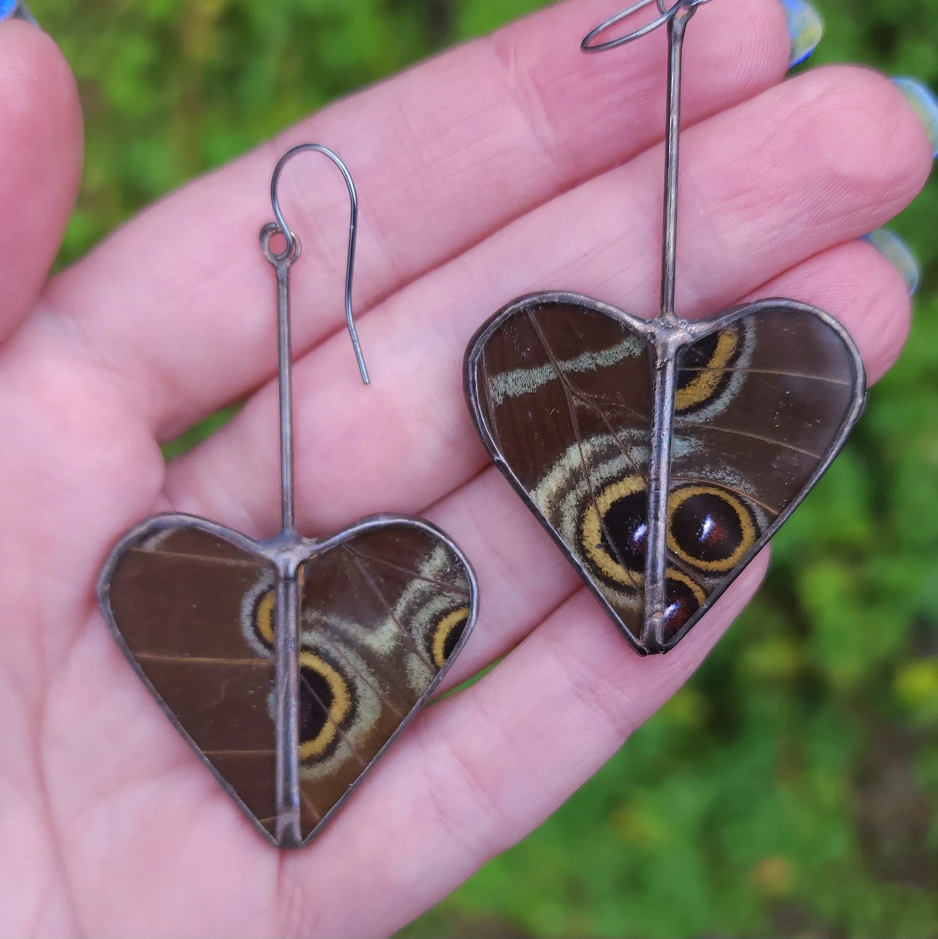 Blue Butterfly Heart Variations Earrings