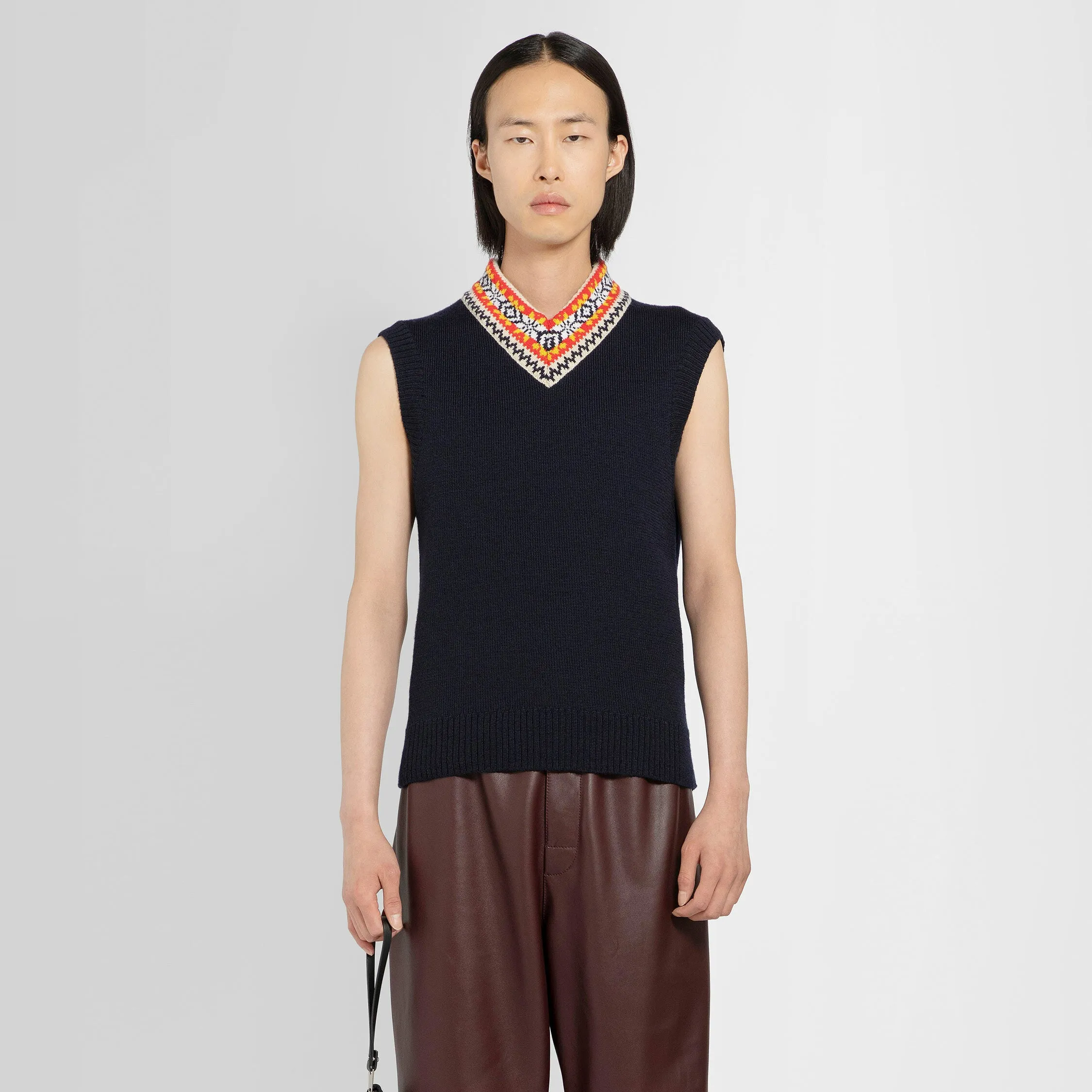 BOTTEGA VENETA MAN BLUE VESTS