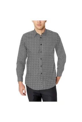 Brushes Men's All Over Print Casual Dress Shirt