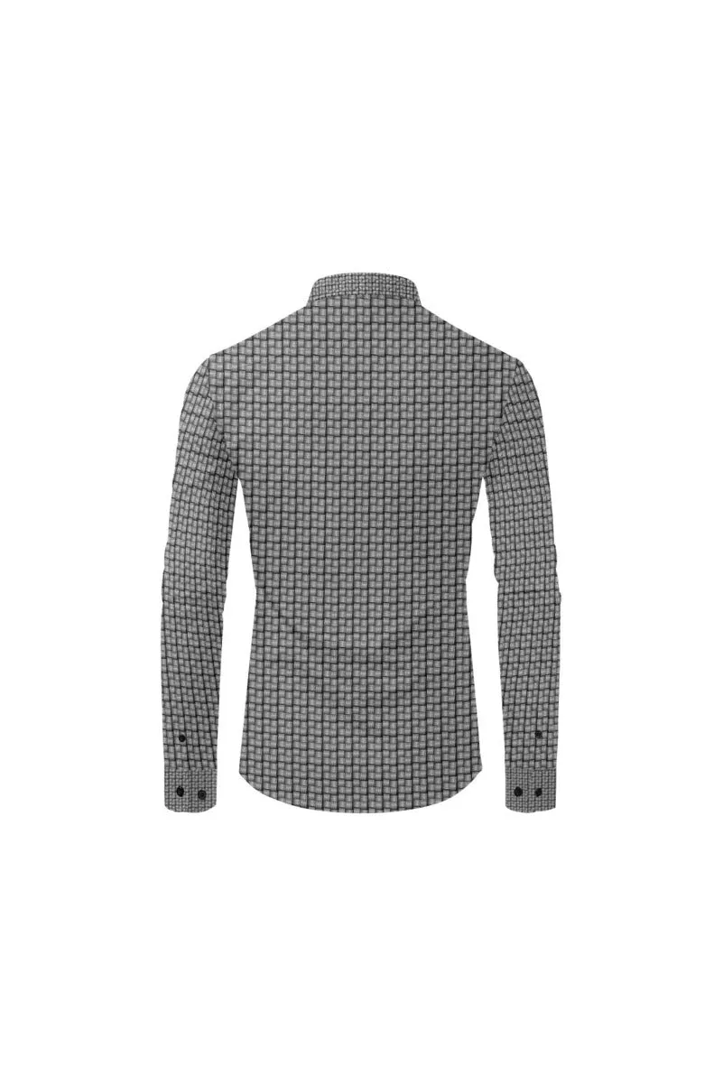 Brushes Men's All Over Print Casual Dress Shirt