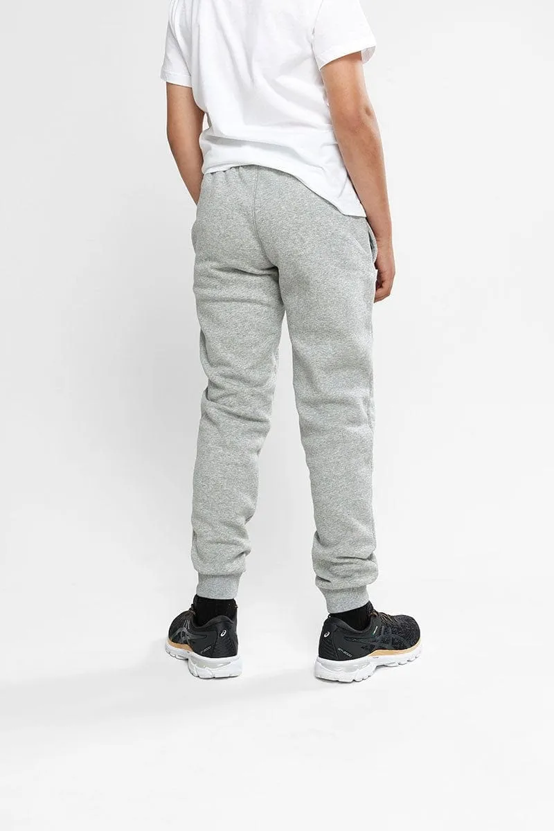 CHAMPION JUNIOR SCRIPT GREY TRACKPANTS