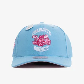 Charlotte Hornets Ice Cream Pro Crown Snapback - Light Blue/Pink