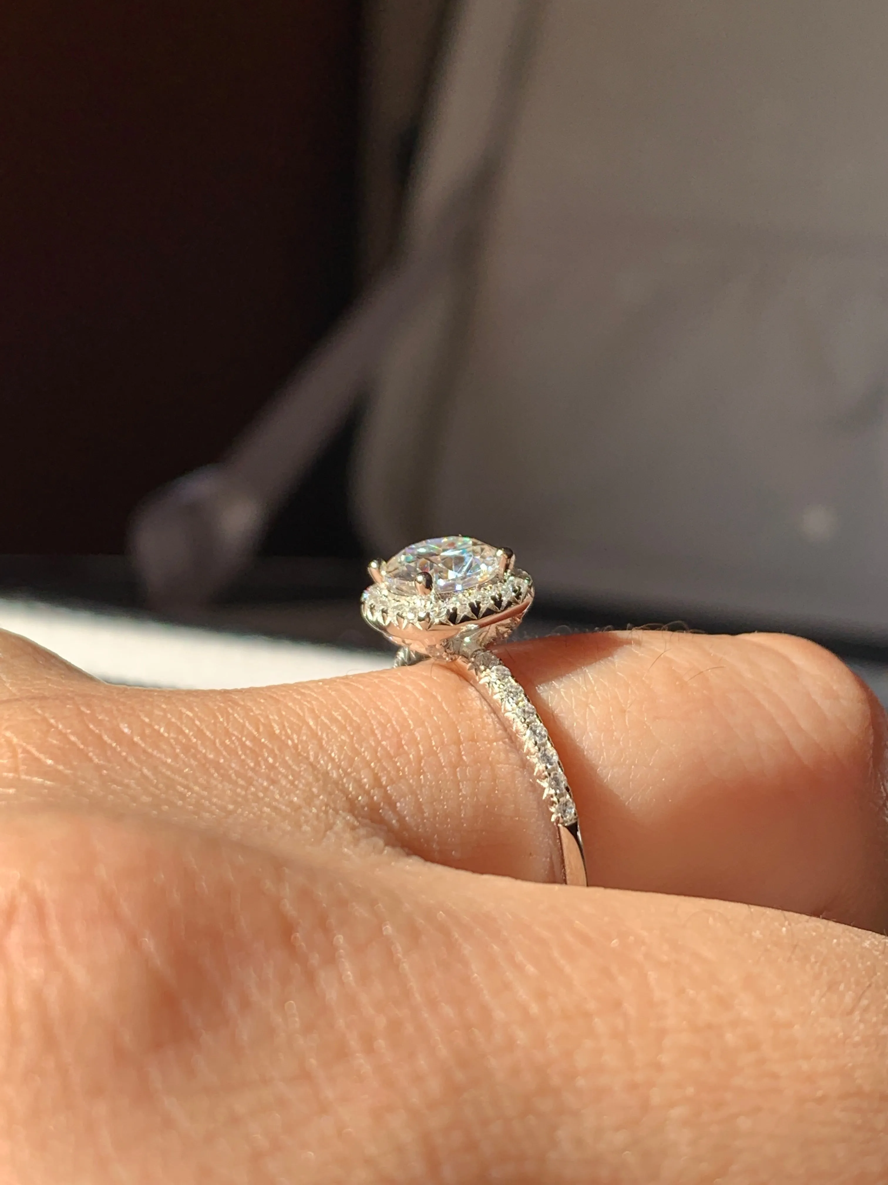 CLAUDIA MOISSANITE RING