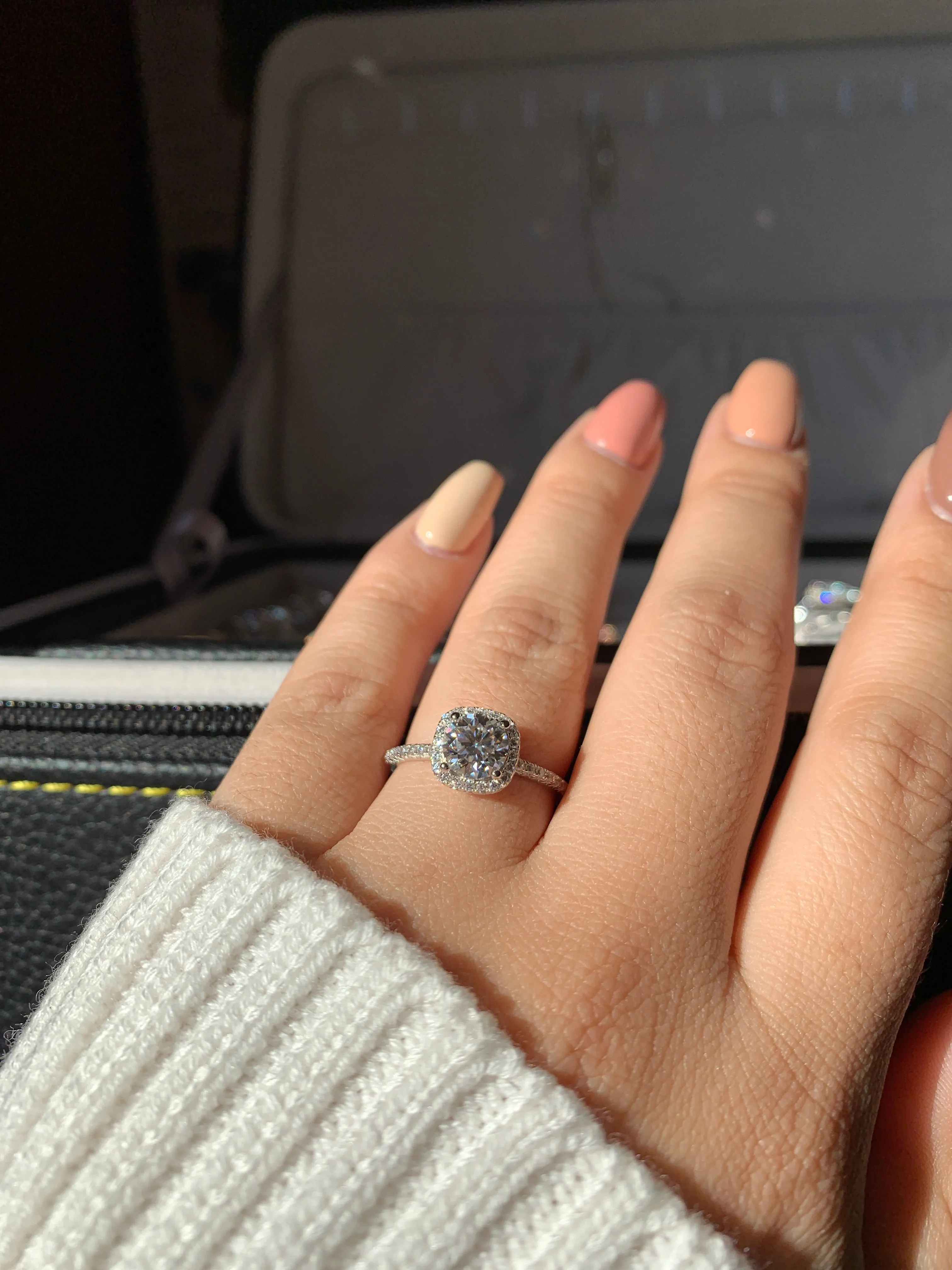 CLAUDIA MOISSANITE RING