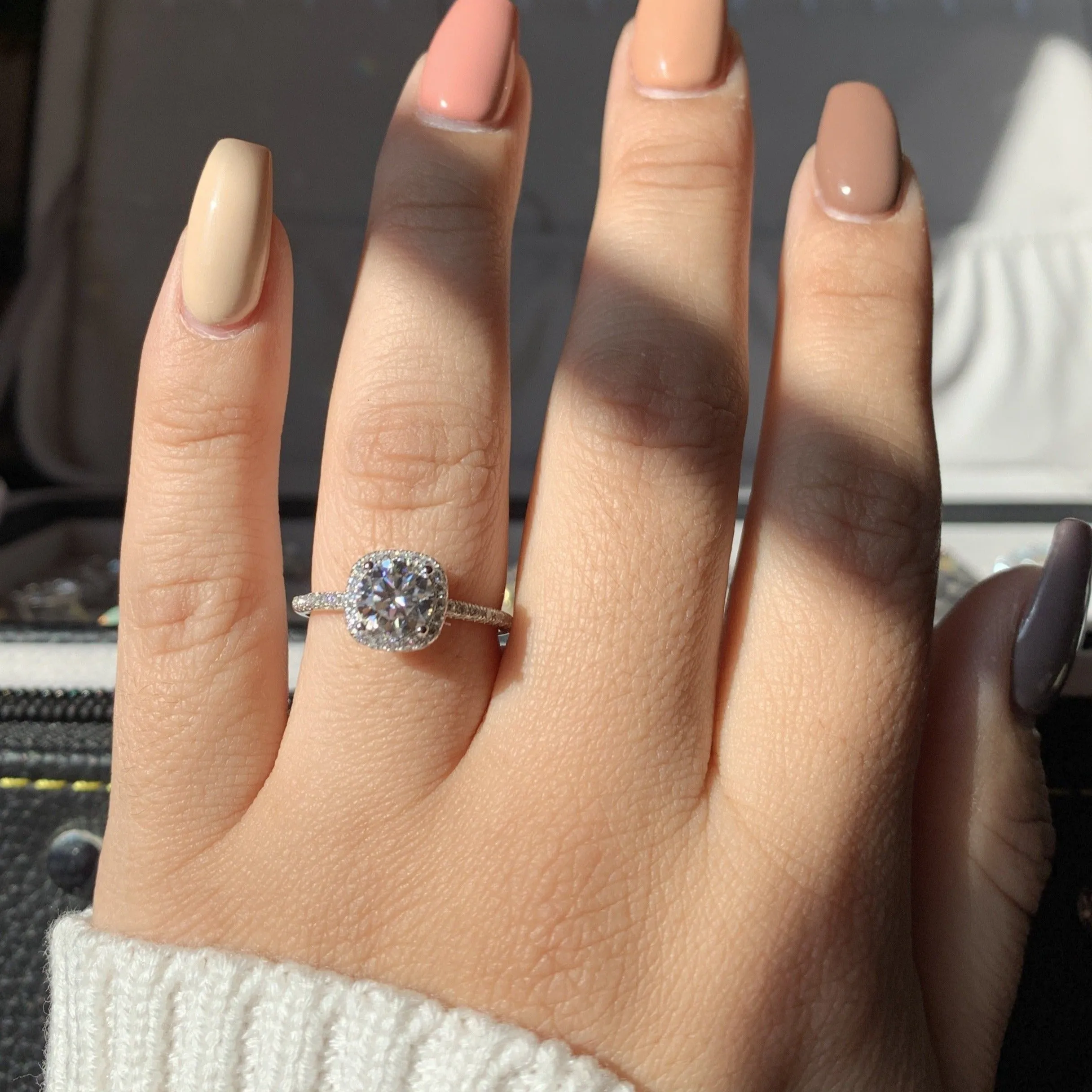 CLAUDIA MOISSANITE RING