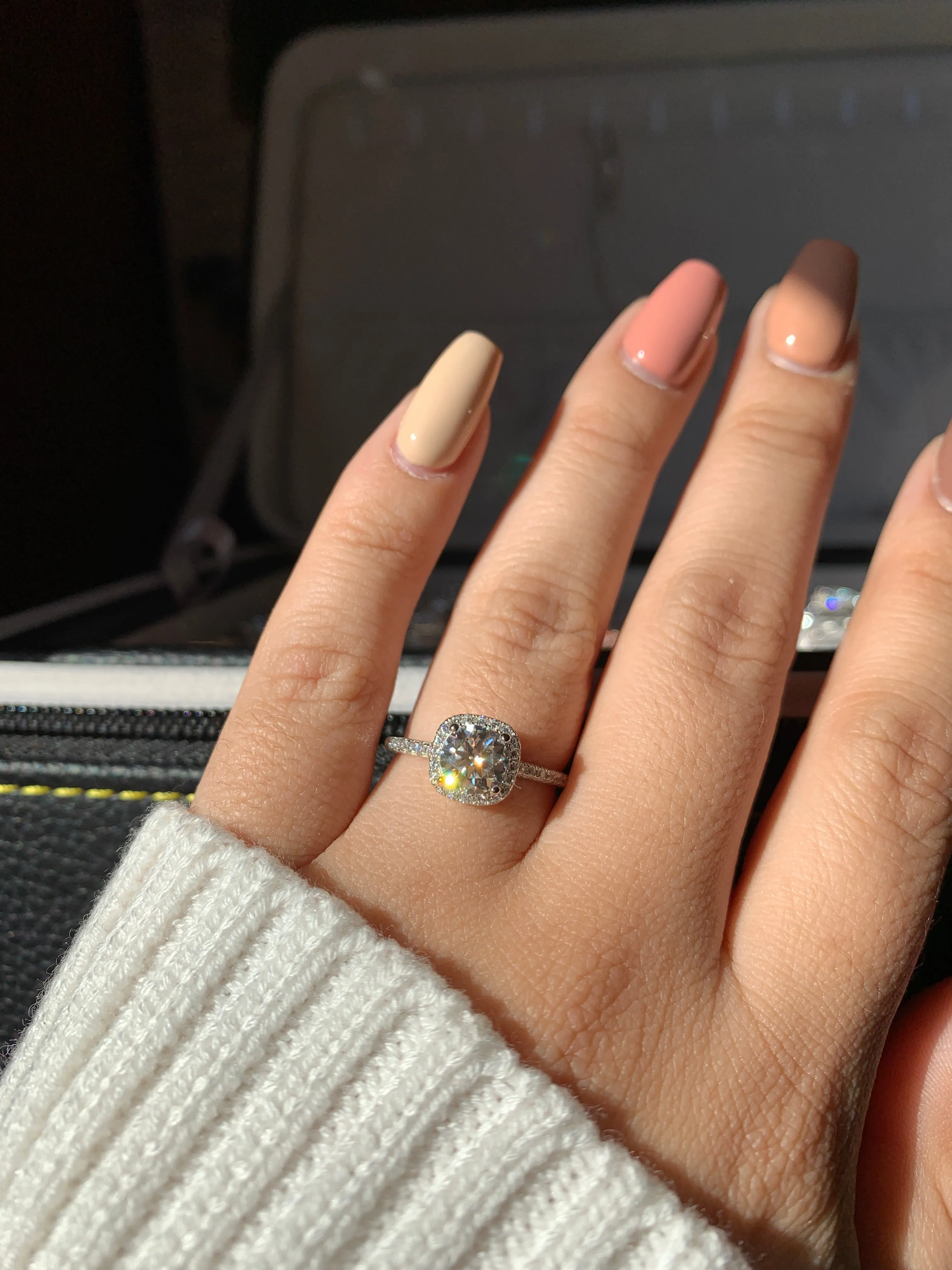 CLAUDIA MOISSANITE RING