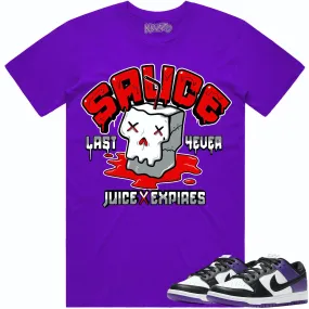 Court Purple Dunks Shirt to Match - RED SAUCE