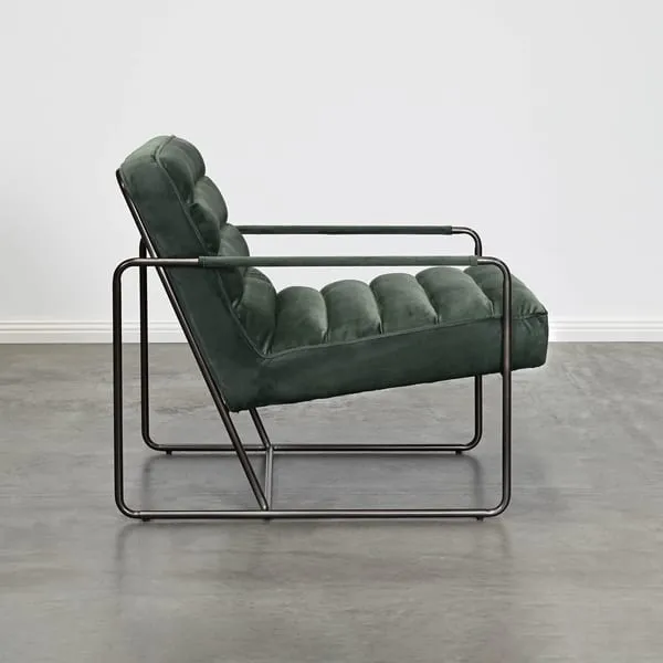 Darcy and Duke Cubica Chair - Olive Black Frame