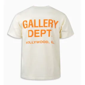 GALLERY DEPT. SOUVENIR T-SHIRT CREAM/ORANGE