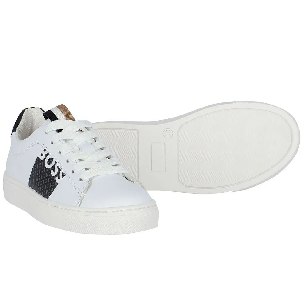 Hugo Boss Boys White Sneakers_ J29350-10P