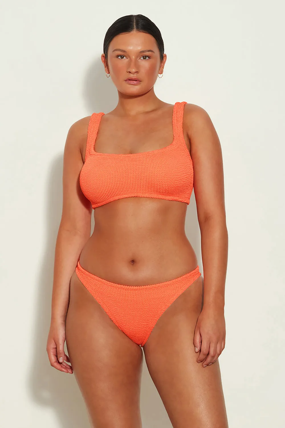 Hunza G Xandra Bikini in Metallic Orange