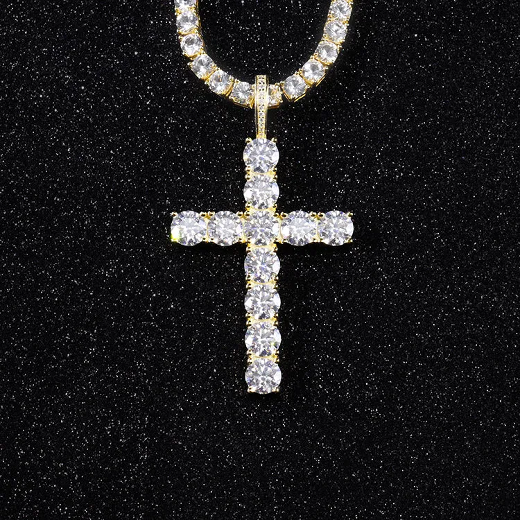 Iced out Cross Pendant