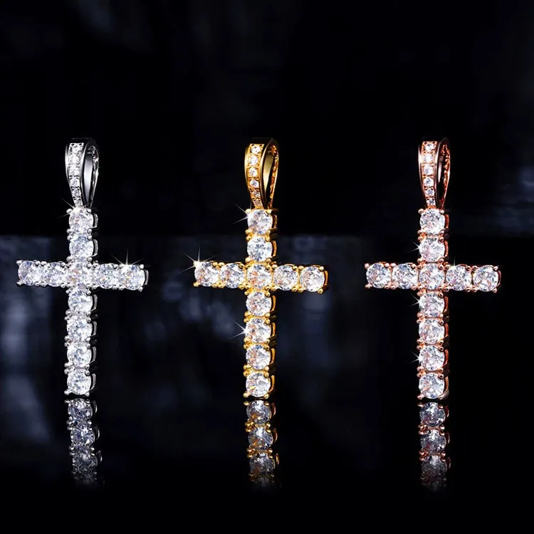 Iced out Cross Pendant