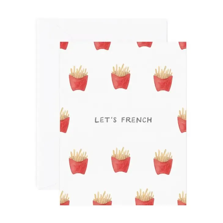 Let's French Greeting Card