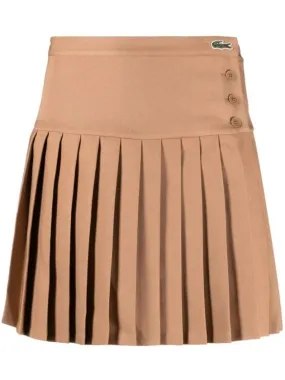 Logo Applique Pleated Skirt JF0760