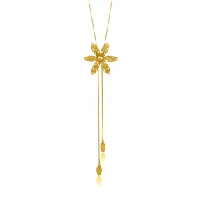 MALVA GOLD LONG NECKLACE FILIGREE