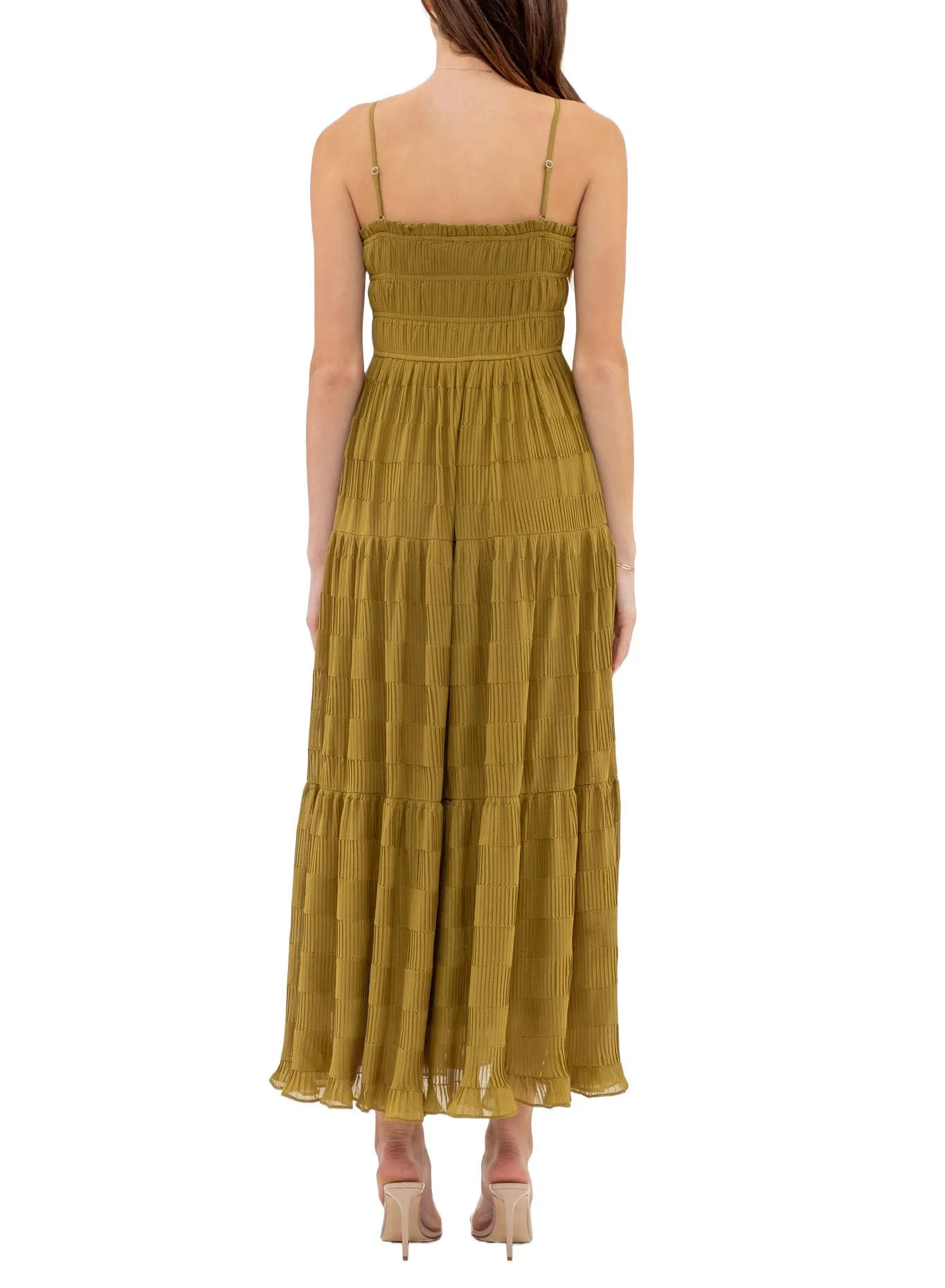 Marielle Tier Pleated Maxi