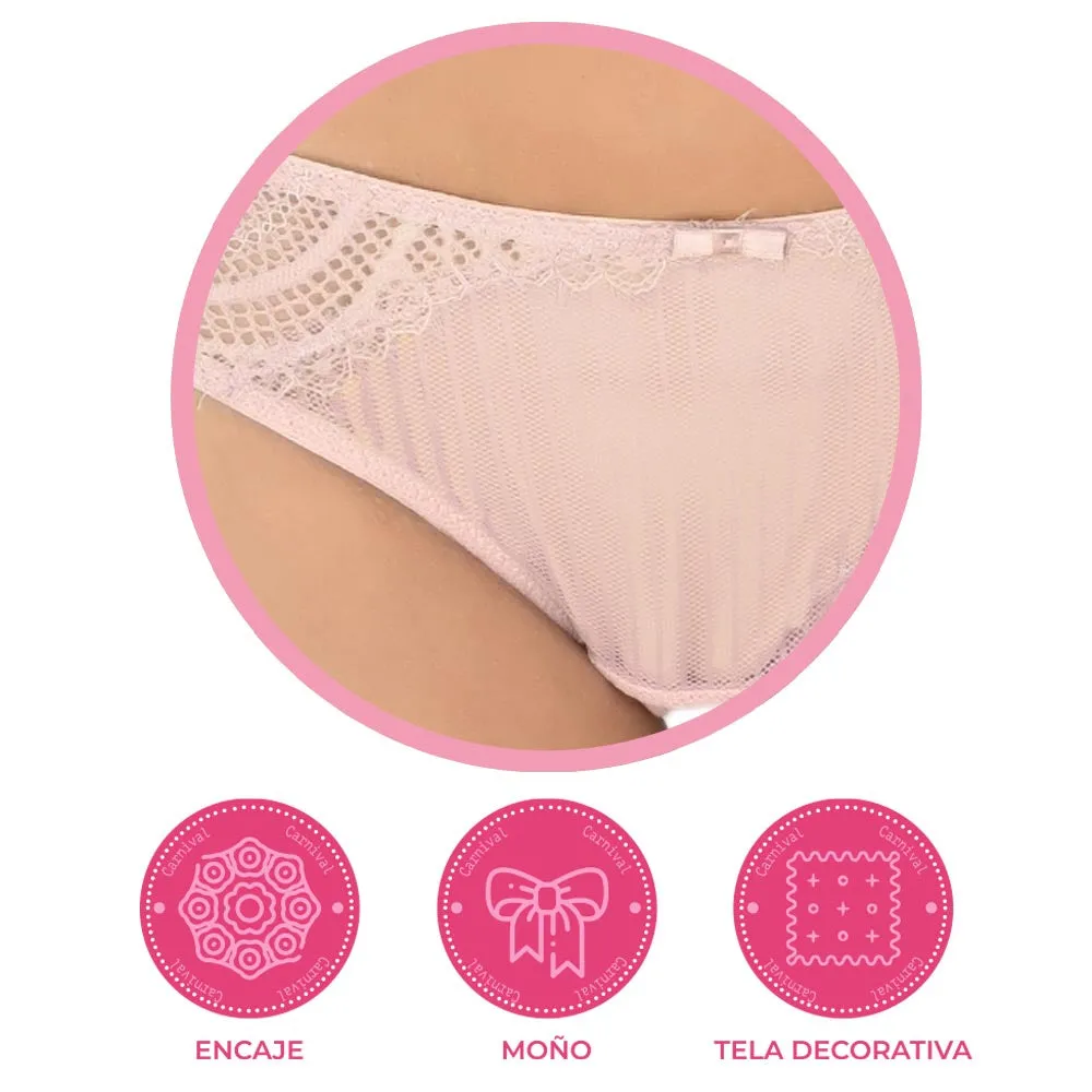 Pantie coordinable satinado 73978 Lady Carnival