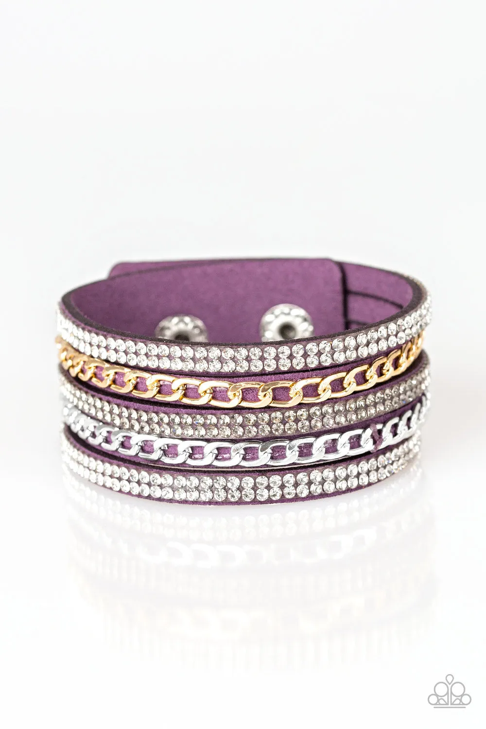 Paparazzi Bracelet ~ Fashion Fiend - Purple Wrap Bracelet