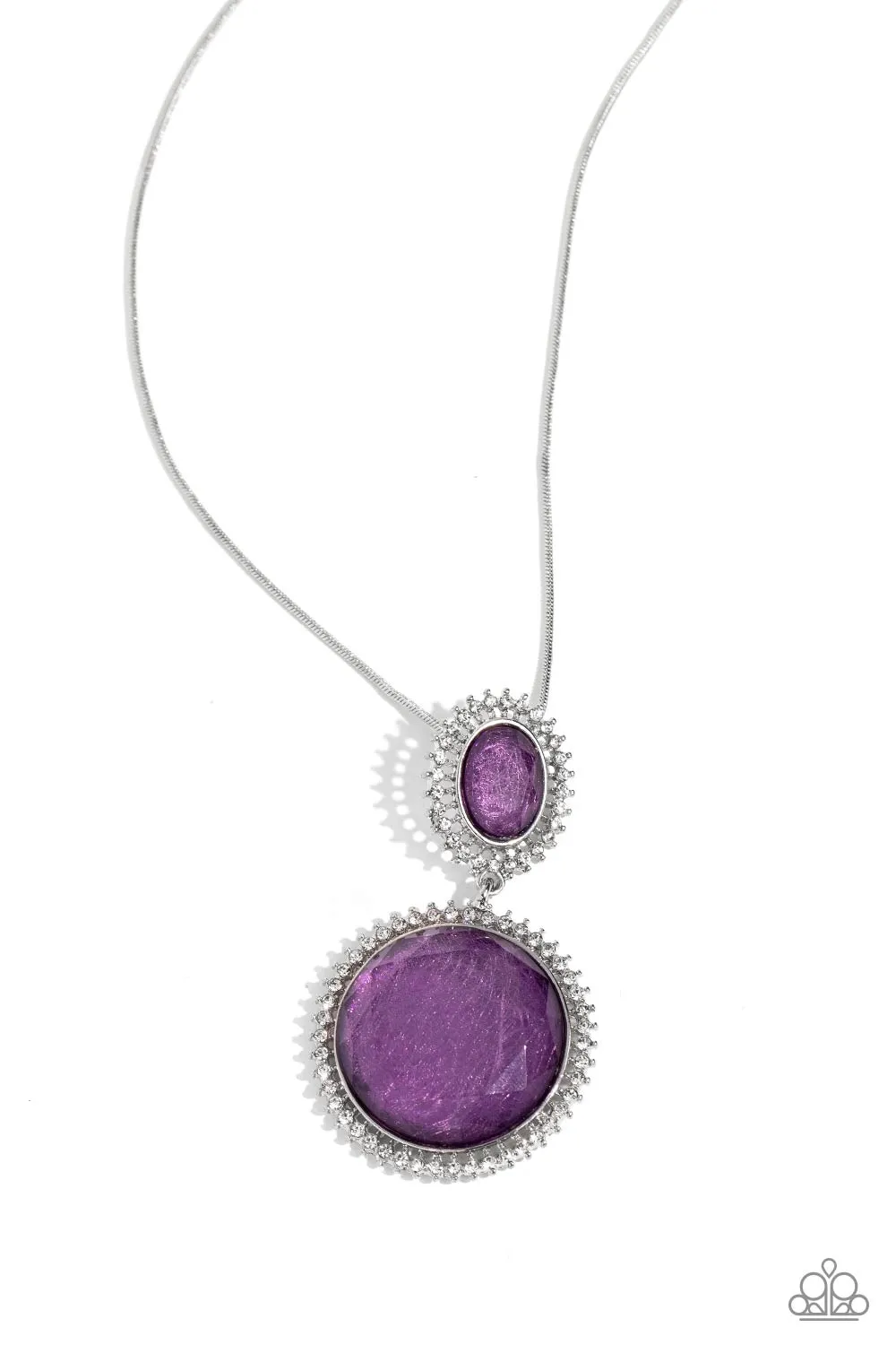 Paparazzi Castle Cadenza Purple Necklace & Earring Set