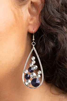 Paparazzi Earring ~ Tempest Twinkle - Purple