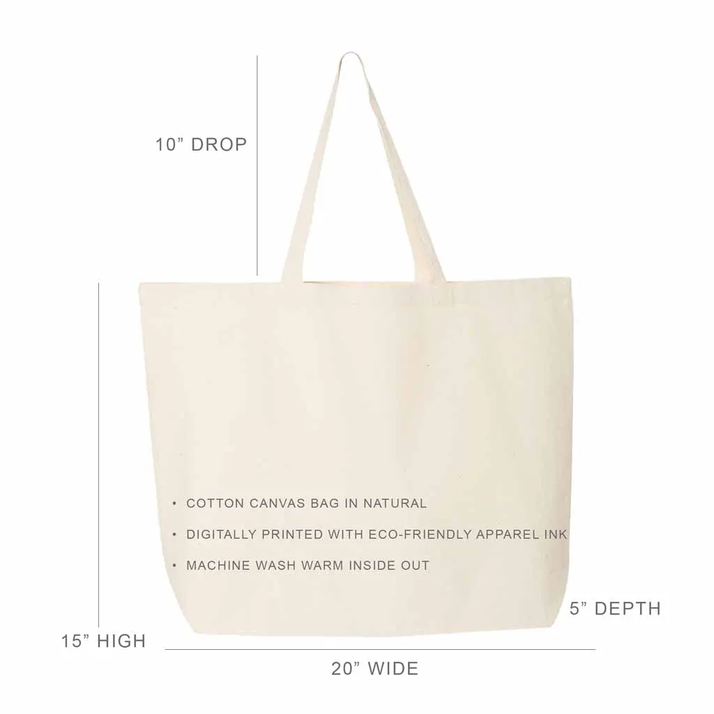 Phi Sigma Sigma Script Writing Nickname Canvas Tote Bag