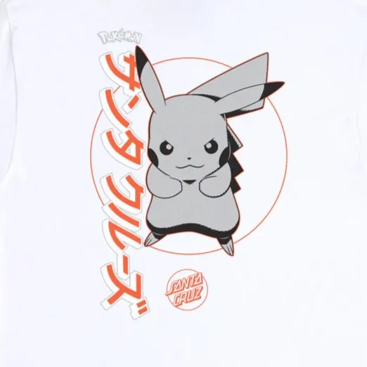 Pokémon & Santa Cruz Pikachu Men's T-Shirt - White