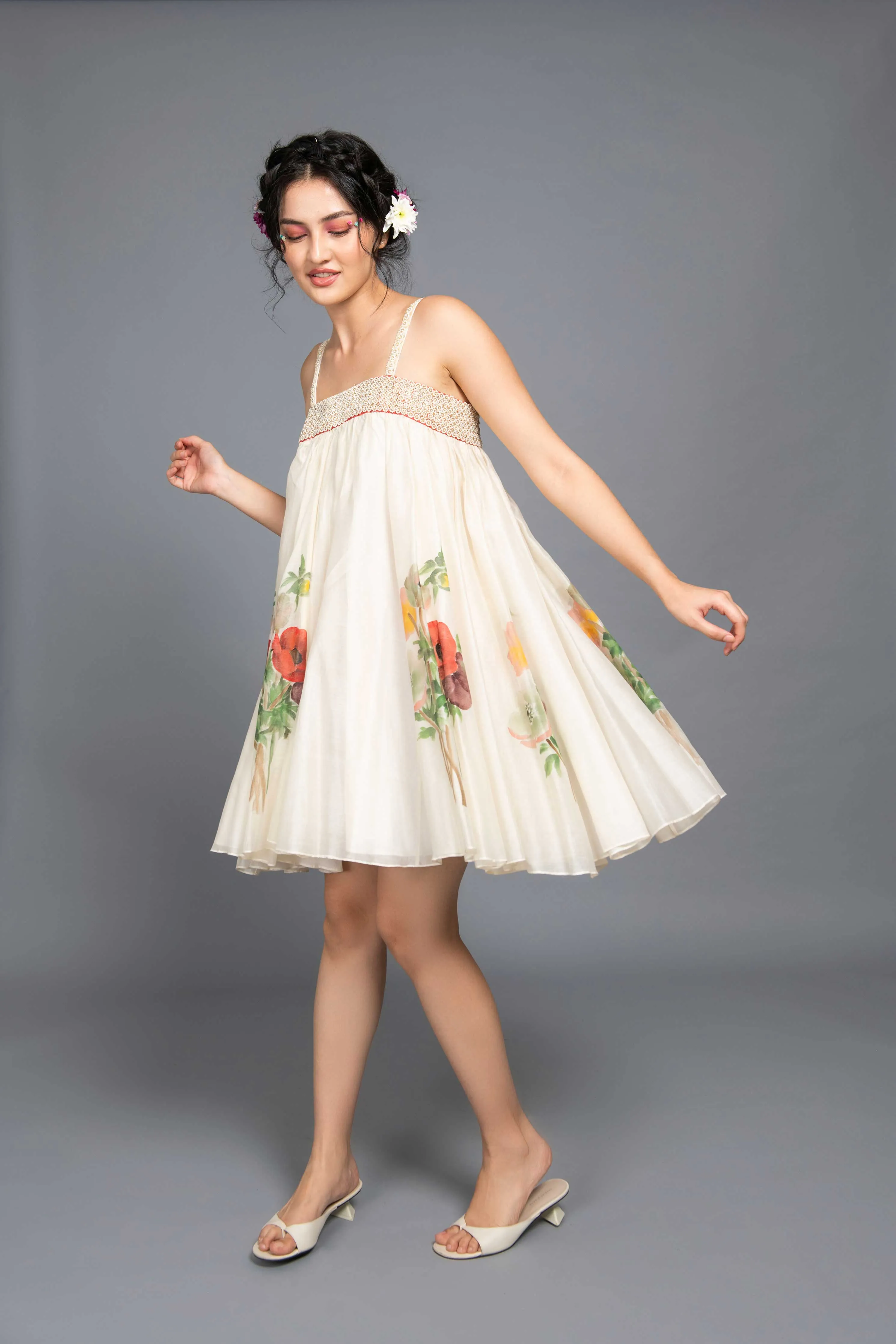 Poppy Chanderi Dress