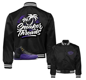 Retro 12 Field Purple ST Palms Varisity Jacket