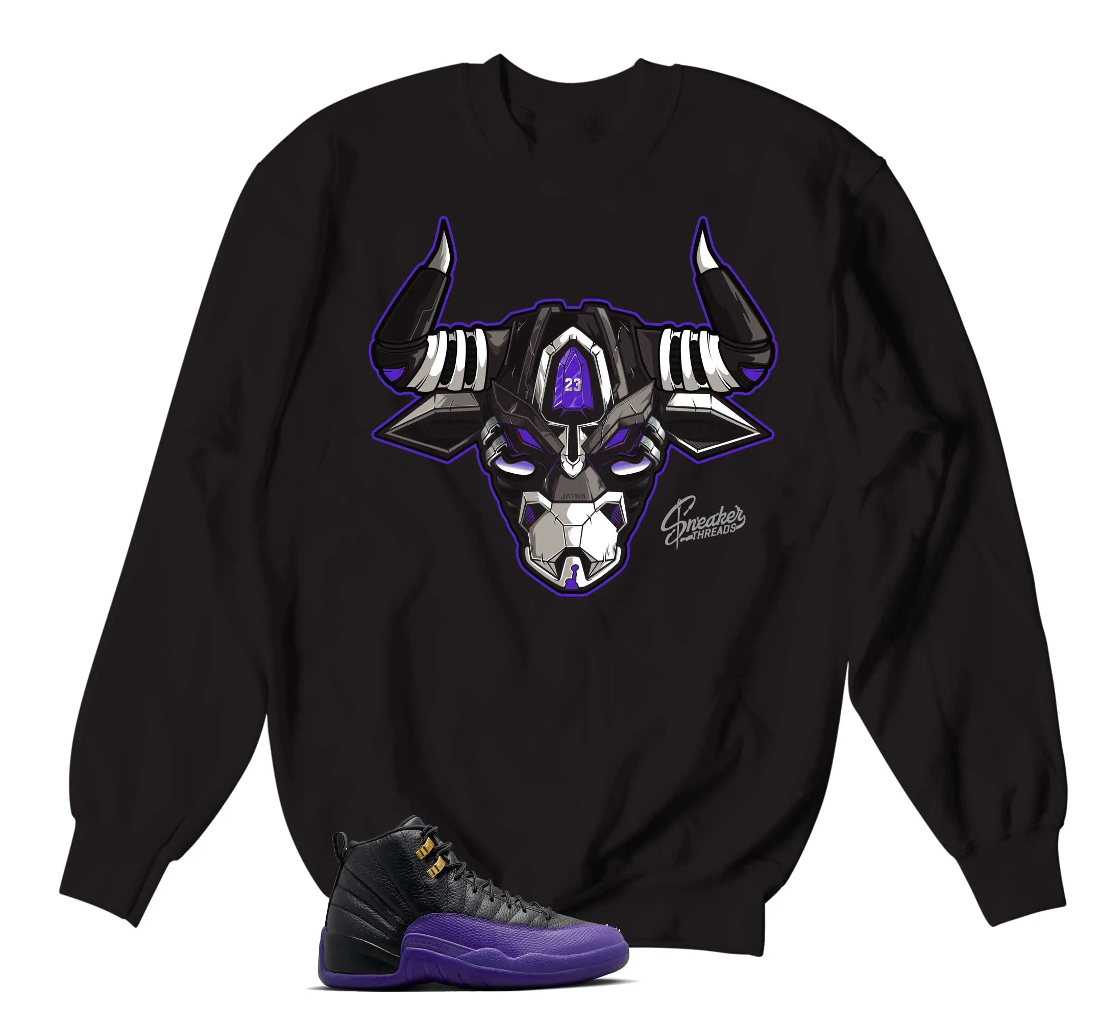 Retro 12 Field Purple War Bully Sweater