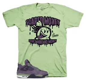 Retro 4 Canyon Purple Scared Money Shirt