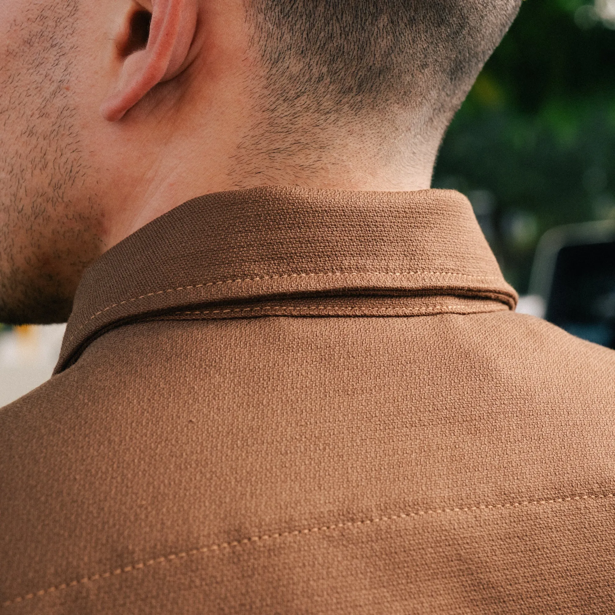 Rogue Territory Oxford Overshirt Brushed Brown