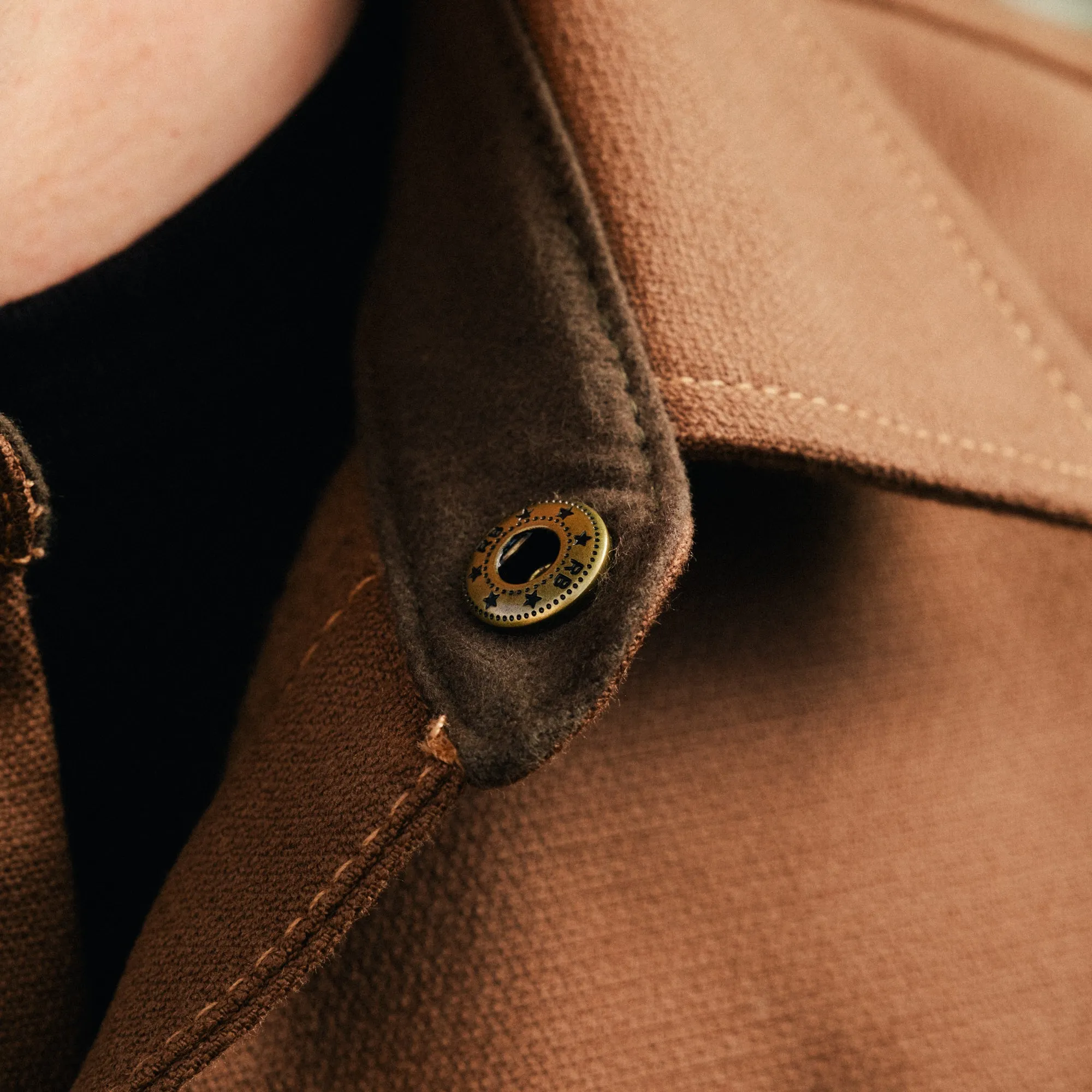 Rogue Territory Oxford Overshirt Brushed Brown