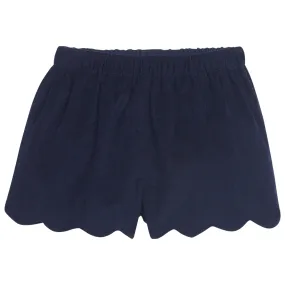 Scallop Short - Navy Corduroy