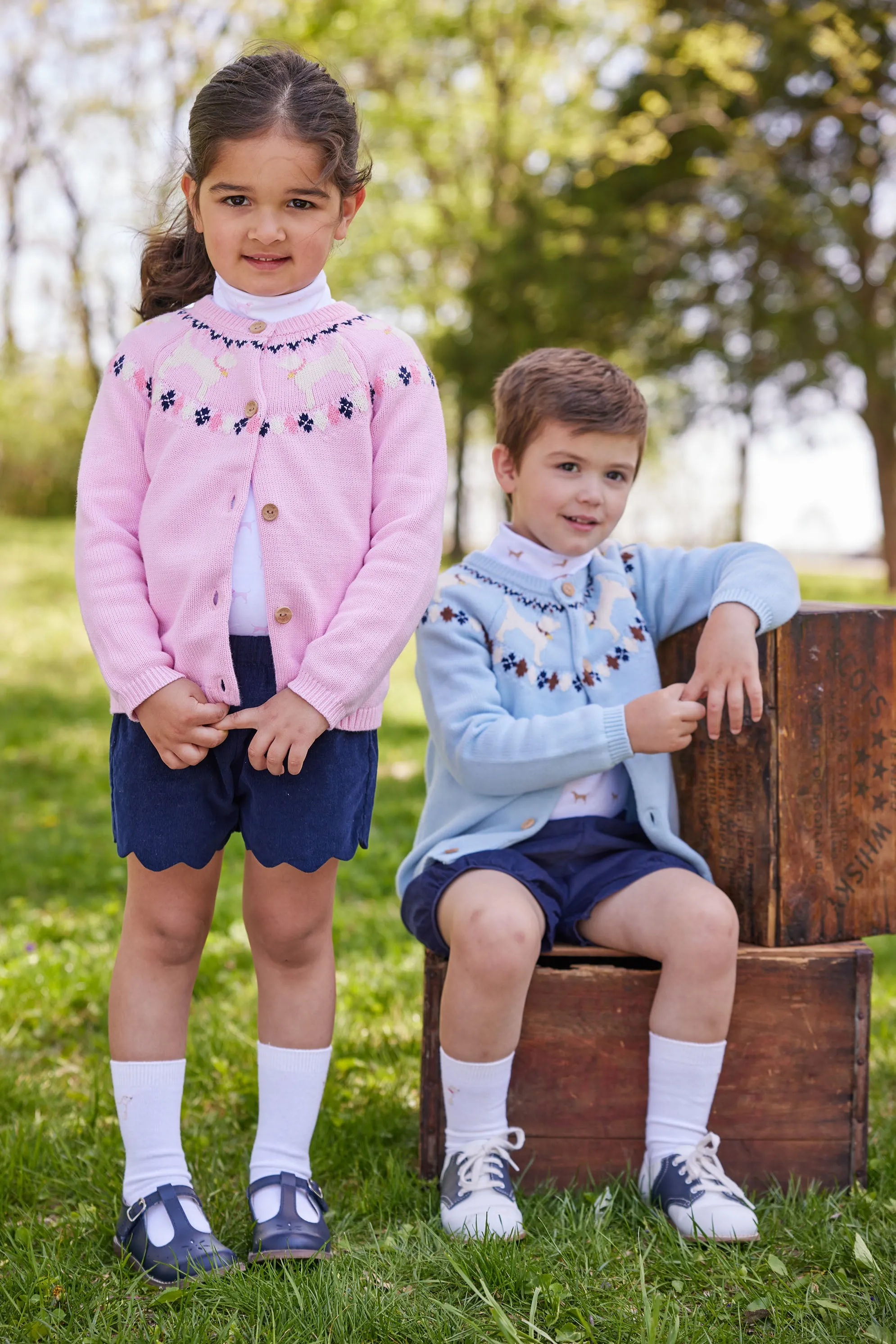 Scallop Short - Navy Corduroy