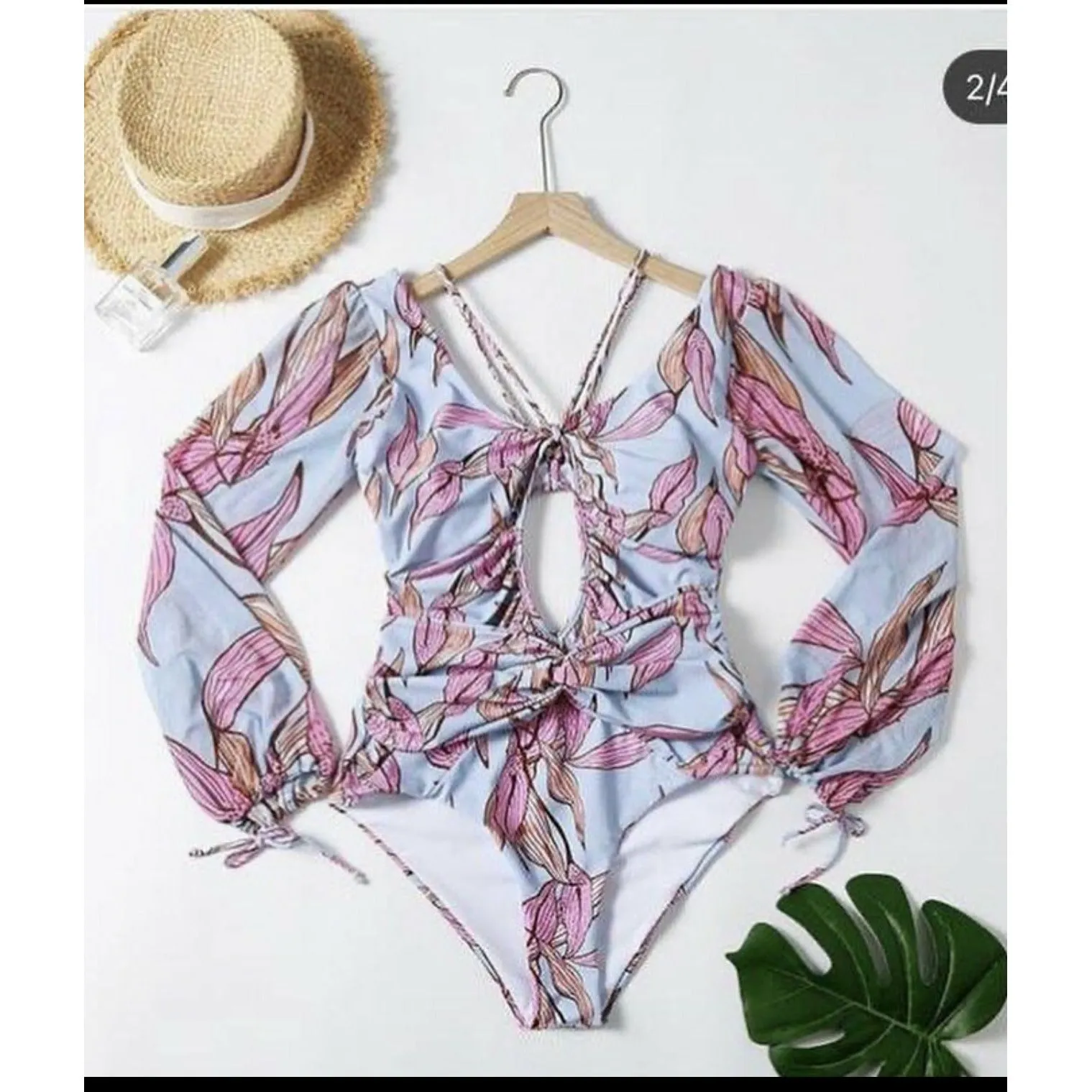 Sexy one-piece printed bikini swimsuit