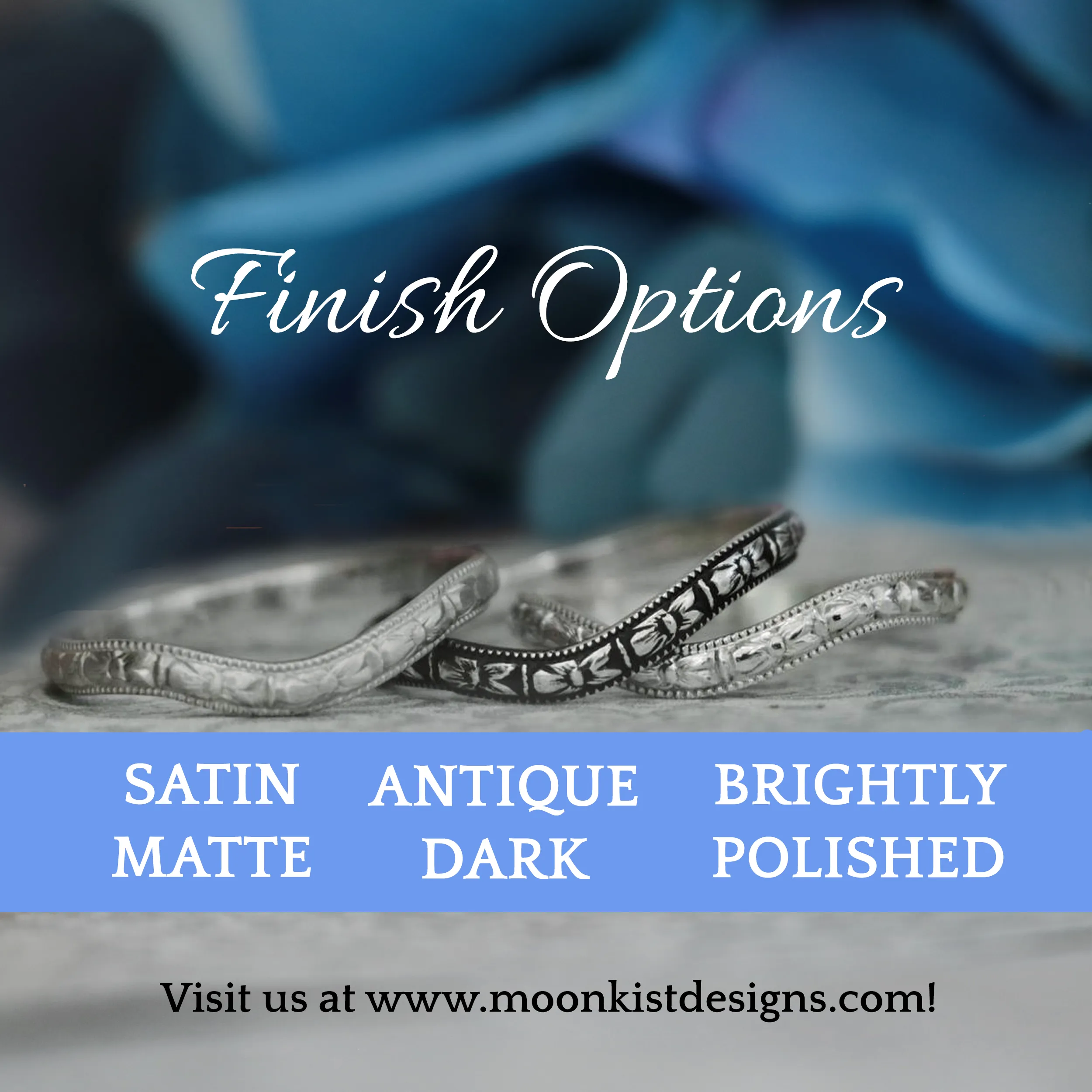 Sterling Silver Stars, Sun, and Moon Wedding Ring Set| Moonkist Designs