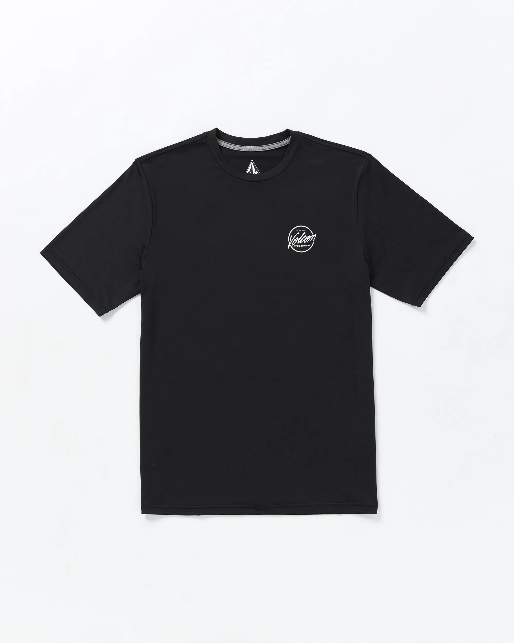 Stone Stamp Short Sleeve Rashguard - Black