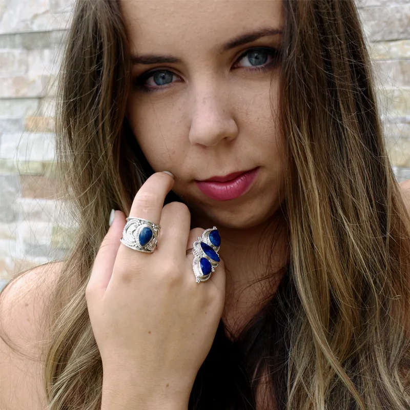 Sunil Lapis Lazuli Gypsy Ring