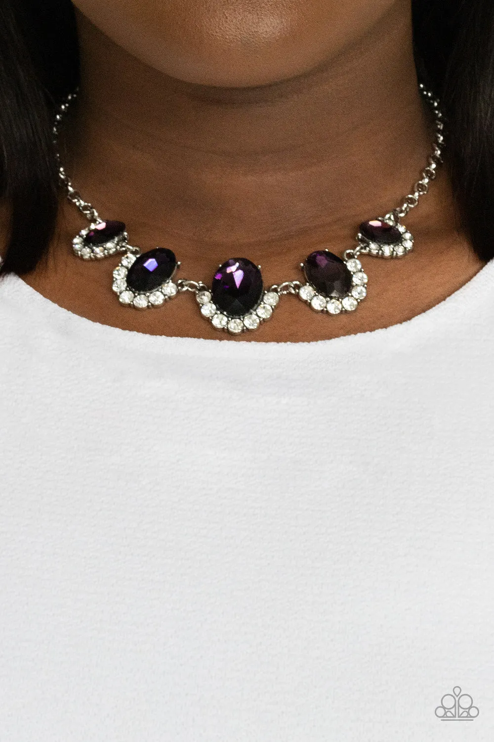 The Queen Demands It - Purple Paparazzi Necklace