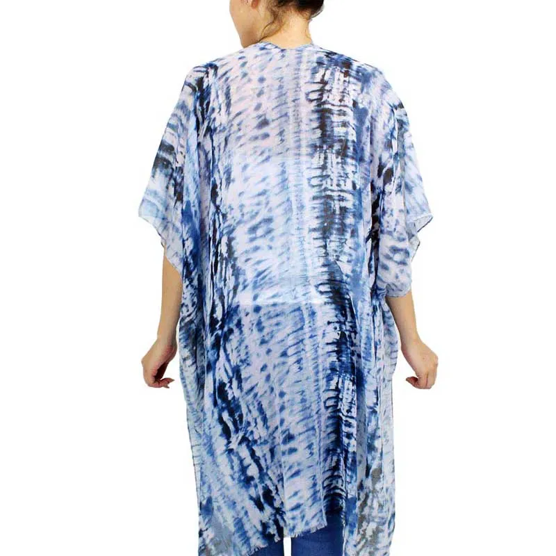 Tie Dye Cover Up Kimono Poncho