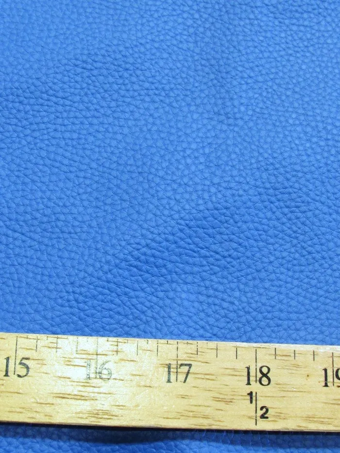 Vinyl Faux Fake Leather Pleather Grain Champion PVC Fabric / Navy Blue / By The Roll - 50 Yards