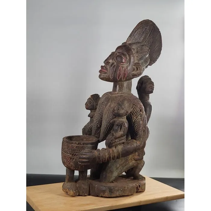 Yoruba Ifa Divination Cup Carrier, Nigeria #