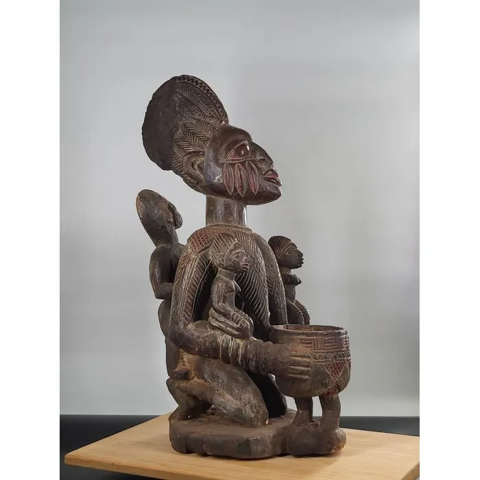 Yoruba Ifa Divination Cup Carrier, Nigeria #